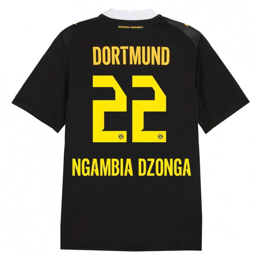 Danxen Barn Diego Ngambia #22 Svart Röd Gul Bortatröja Matchtröjor 2026/27 Tröjor T-Tröja