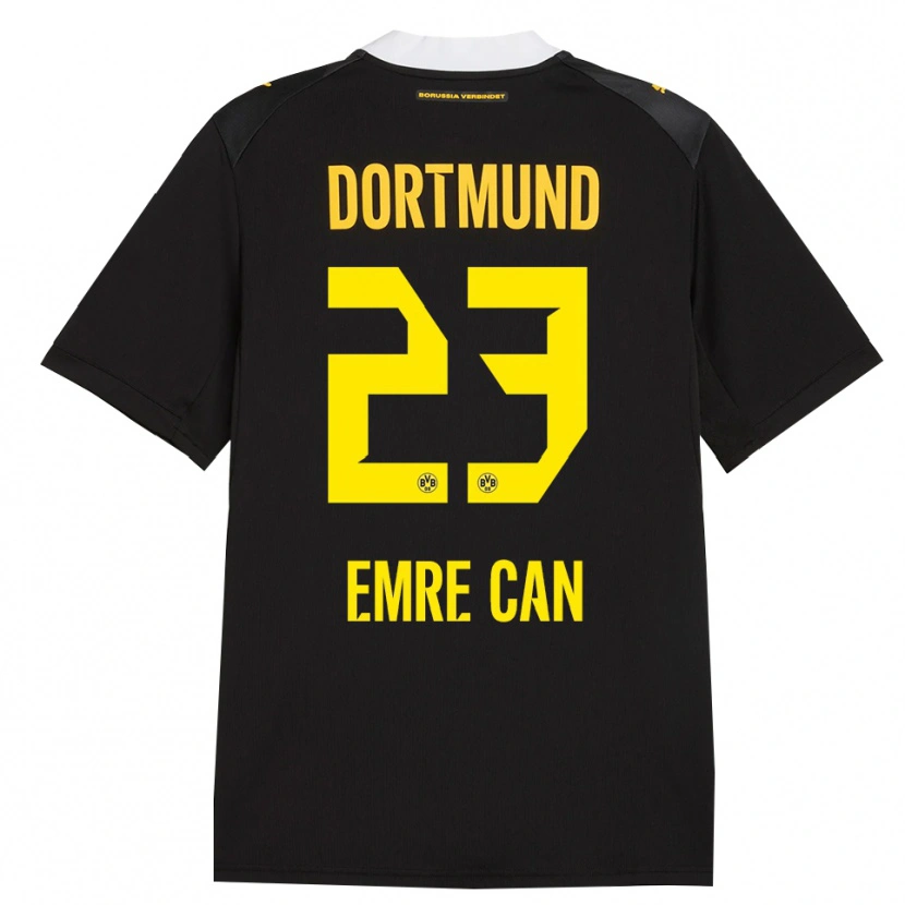 Danxen Barn Emre Can #23 Svart Röd Gul Bortatröja Matchtröjor 2026/27 Tröjor T-Tröja