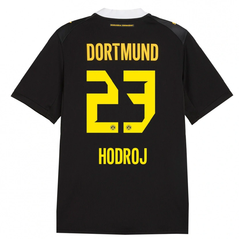 Danxen Barn Malik Hodroj #23 Svart Röd Gul Bortatröja Matchtröjor 2026/27 Tröjor T-Tröja
