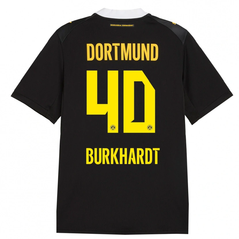 Danxen Barn Till Burkhardt #40 Svart Röd Gul Bortatröja Matchtröjor 2026/27 Tröjor T-Tröja