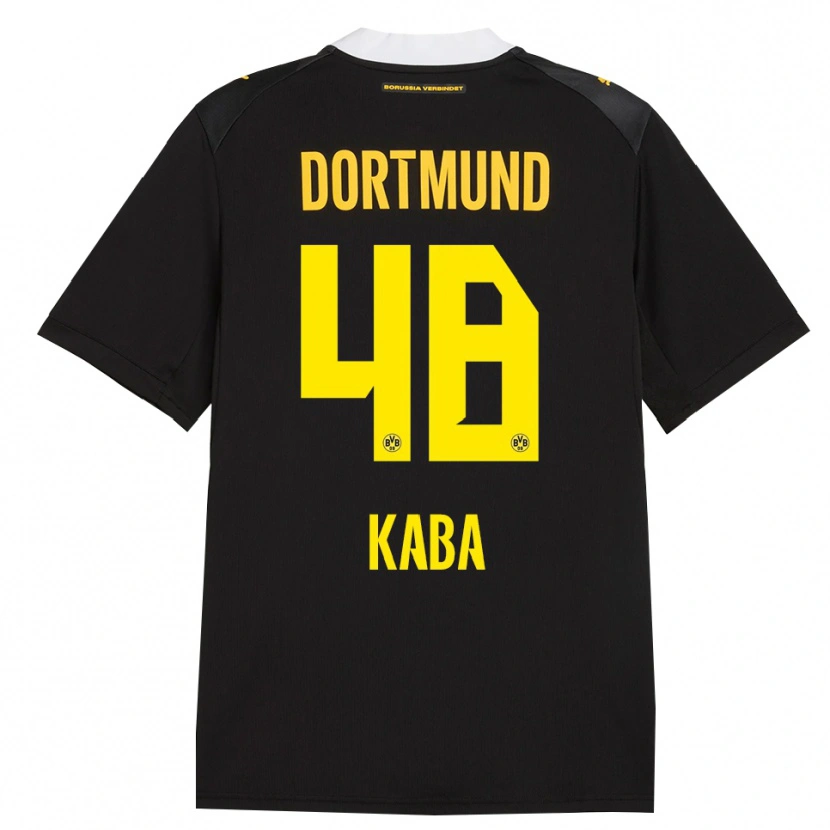 Danxen Barn Mussa Kaba #48 Svart Röd Gul Bortatröja Matchtröjor 2026/27 Tröjor T-Tröja