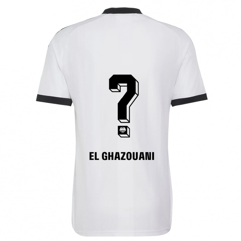 Danxen Barn Mohamed El Ghazouani #0 Svart Vit Bortatröja Matchtröjor 2026/27 Tröjor T-Tröja