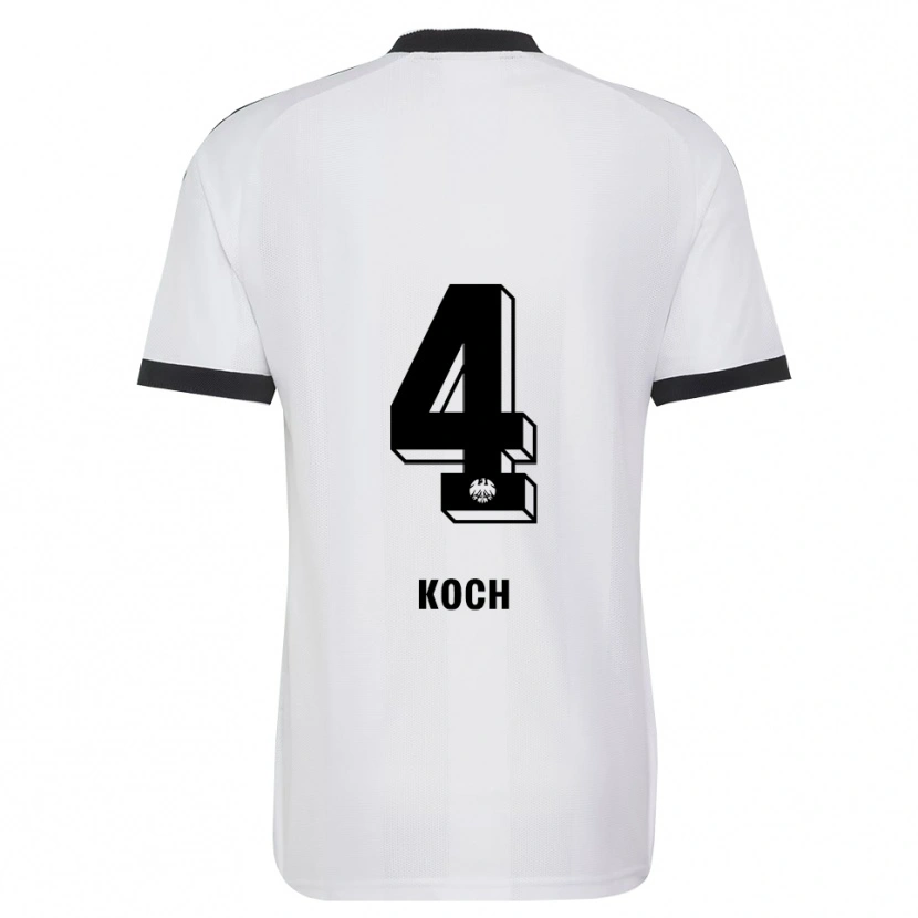 Danxen Barn Robin Koch #4 Svart Vit Bortatröja Matchtröjor 2026/27 Tröjor T-Tröja