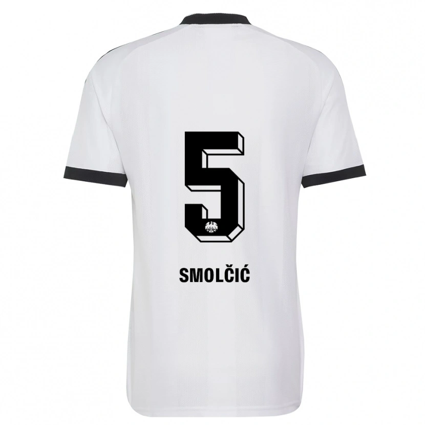 Danxen Barn Hrvoje Smolcic #5 Svart Vit Bortatröja Matchtröjor 2026/27 Tröjor T-Tröja