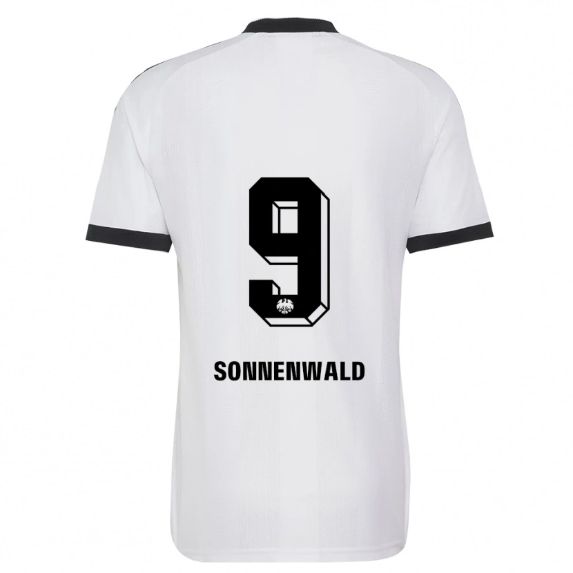 Danxen Barn Lukas Sonnenwald #9 Svart Vit Bortatröja Matchtröjor 2026/27 Tröjor T-Tröja