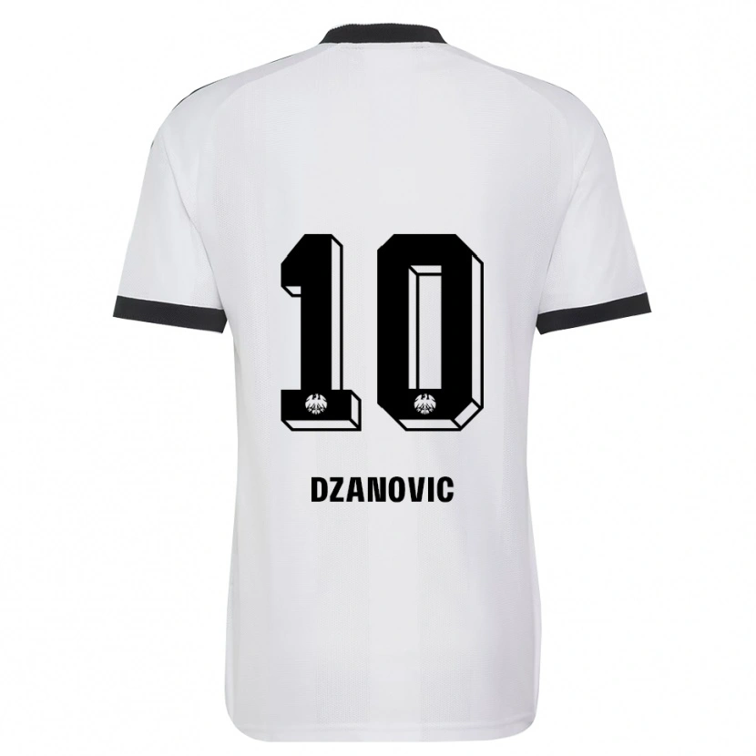 Danxen Barn Benjamin Dzanovic #10 Svart Vit Bortatröja Matchtröjor 2026/27 Tröjor T-Tröja