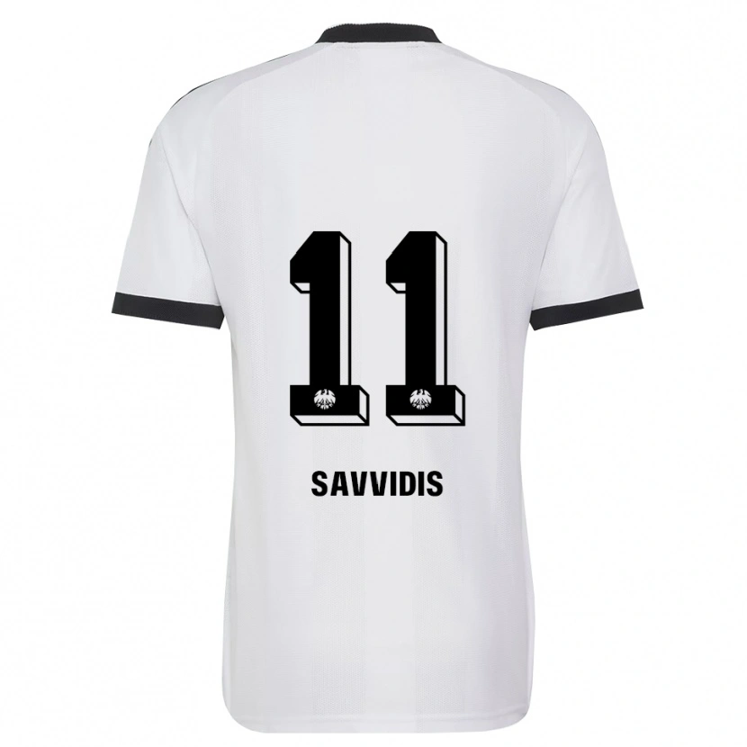 Danxen Barn Rafail Savvidis #11 Svart Vit Bortatröja Matchtröjor 2026/27 Tröjor T-Tröja