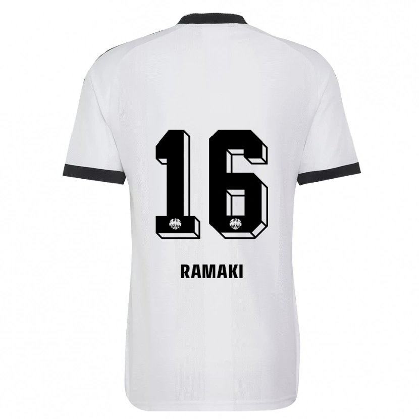Danxen Barn Davyd Ramaki #16 Svart Vit Bortatröja Matchtröjor 2026/27 Tröjor T-Tröja