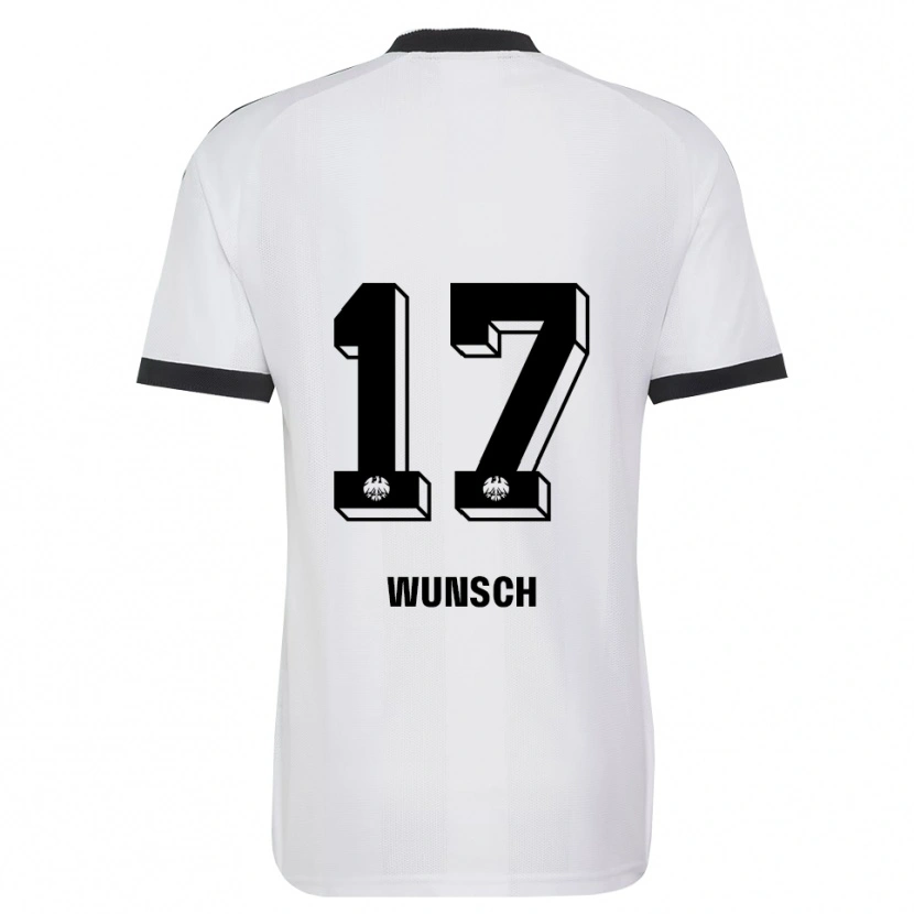 Danxen Barn Paul Wünsch #17 Svart Vit Bortatröja Matchtröjor 2026/27 Tröjor T-Tröja