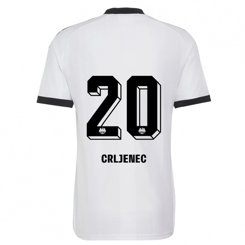 Danxen Barn Dominik Crljenec #20 Svart Vit Bortatröja Matchtröjor 2026/27 Tröjor T-Tröja