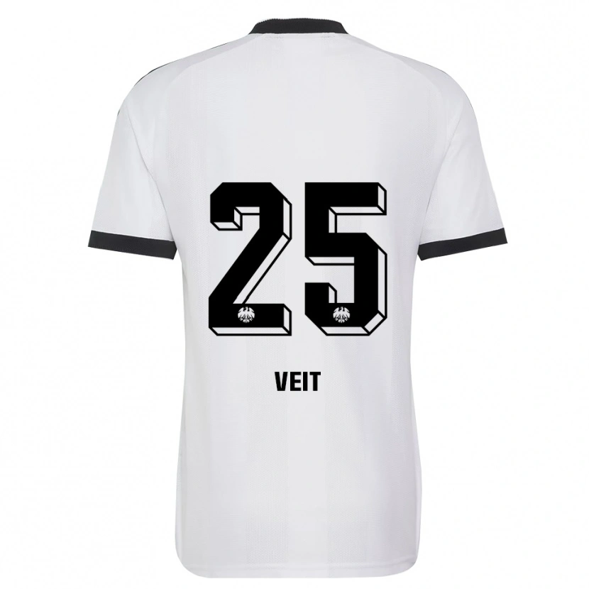 Danxen Barn Jella Veit #25 Svart Vit Bortatröja Matchtröjor 2026/27 Tröjor T-Tröja
