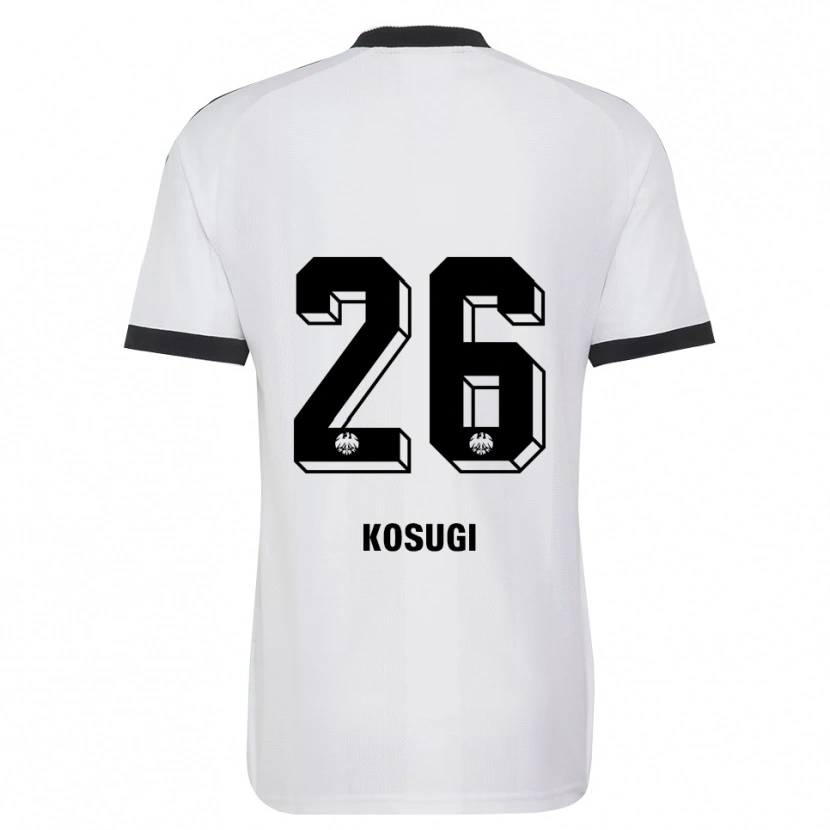 Danxen Barn Keita Kosugi #26 Svart Vit Bortatröja Matchtröjor 2026/27 Tröjor T-Tröja