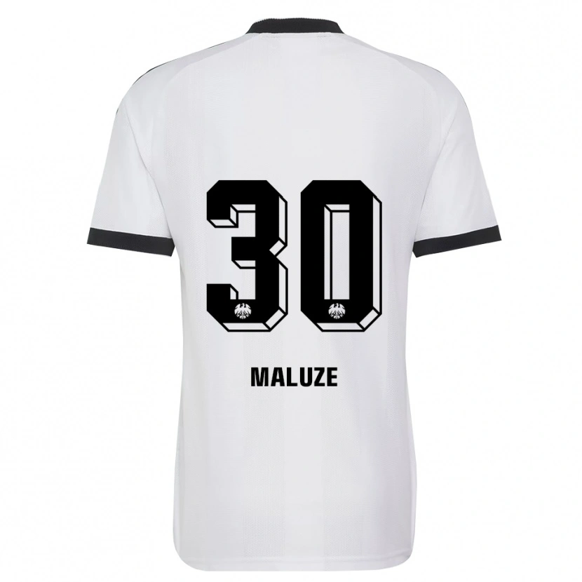 Danxen Barn Jeremiaha Maluze #30 Svart Vit Bortatröja Matchtröjor 2026/27 Tröjor T-Tröja