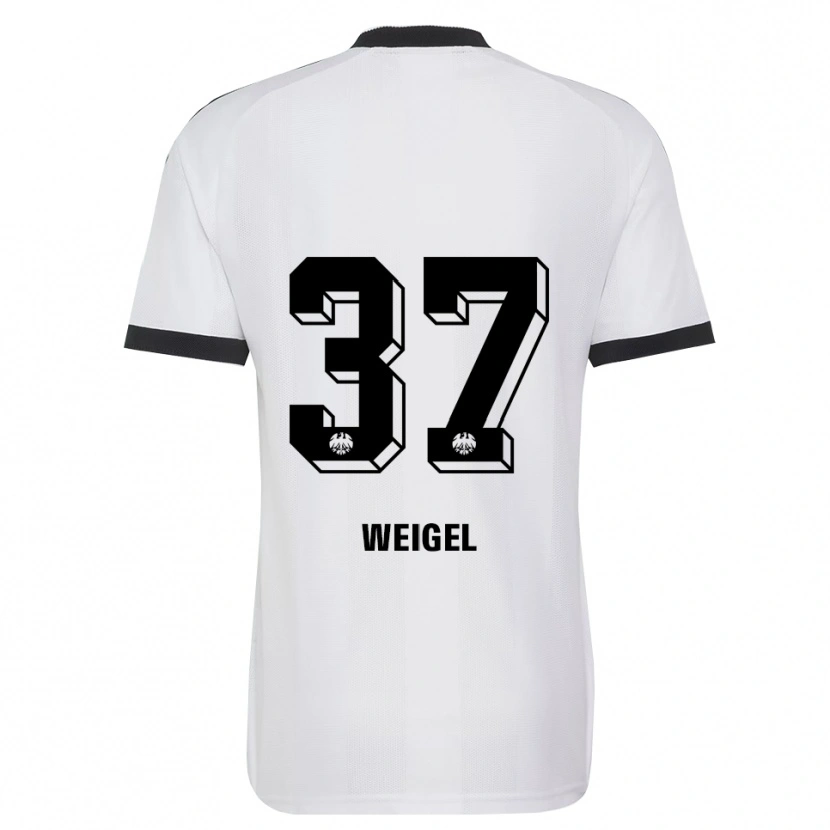 Danxen Barn Tobias Weigel #37 Svart Vit Bortatröja Matchtröjor 2026/27 Tröjor T-Tröja
