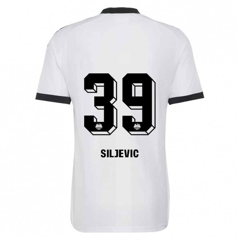 Danxen Barn Amil Siljevic #39 Svart Vit Bortatröja Matchtröjor 2026/27 Tröjor T-Tröja