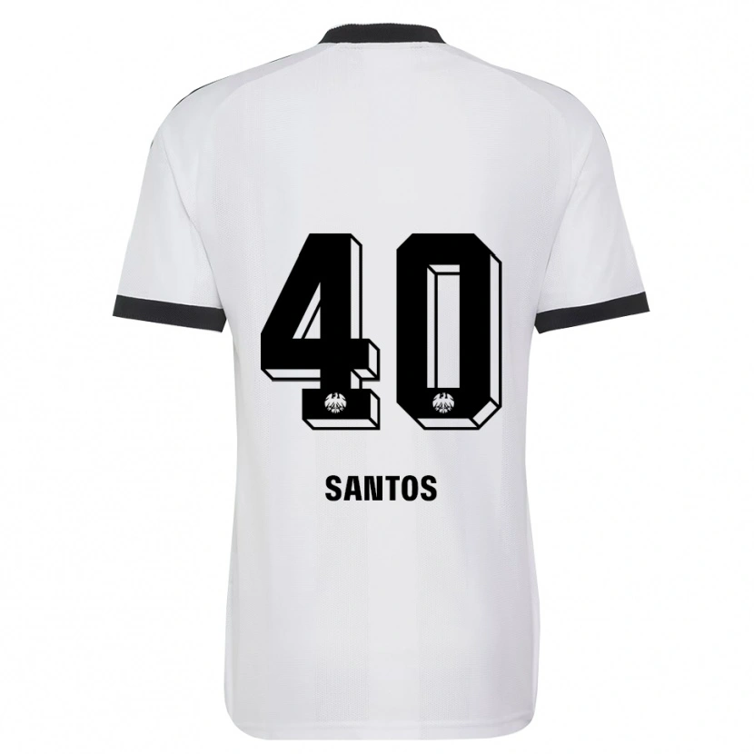 Danxen Barn Kauã Santos #40 Svart Vit Bortatröja Matchtröjor 2026/27 Tröjor T-Tröja