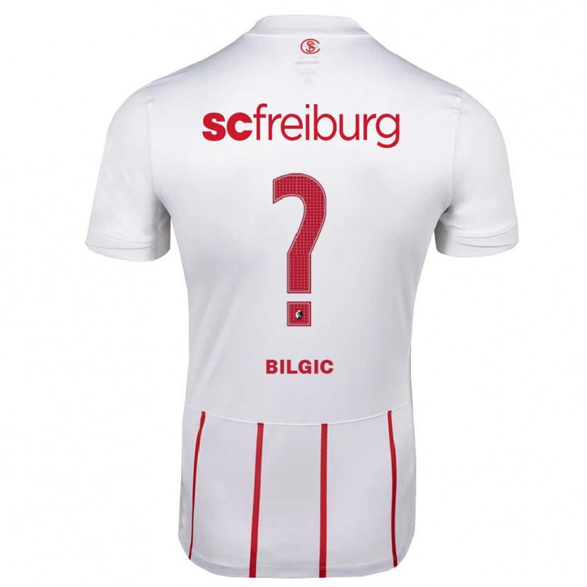 Danxen Barn Deniz Bilgic #0 Vit Röd Gul Bortatröja Matchtröjor 2026/27 Tröjor T-Tröja