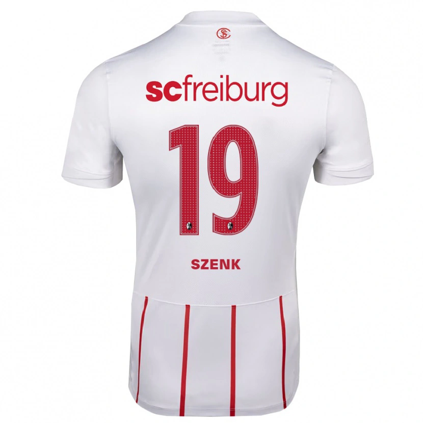 Danxen Barn Nia Szenk #19 Vit Röd Gul Bortatröja Matchtröjor 2026/27 Tröjor T-Tröja