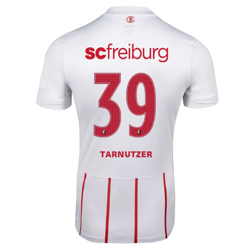 Danxen Barn Rouven Tarnutzer #39 Vit Röd Gul Bortatröja Matchtröjor 2026/27 Tröjor T-Tröja