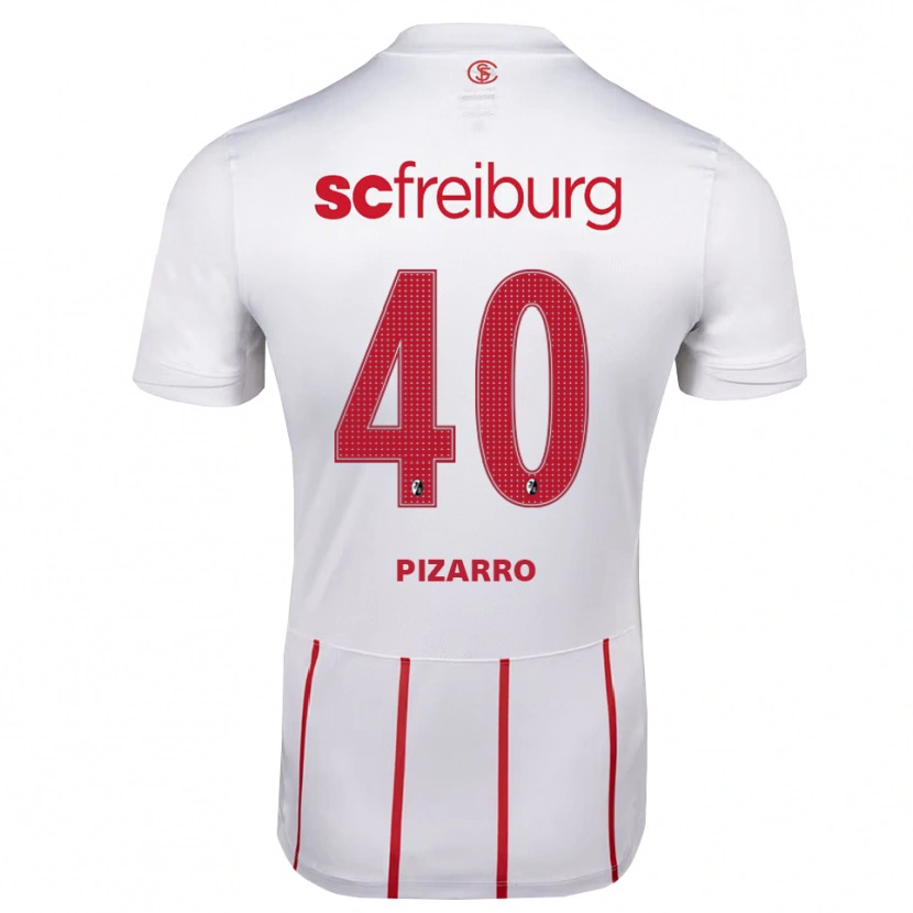 Danxen Barn Théodore Pizarro #40 Vit Röd Gul Bortatröja Matchtröjor 2026/27 Tröjor T-Tröja