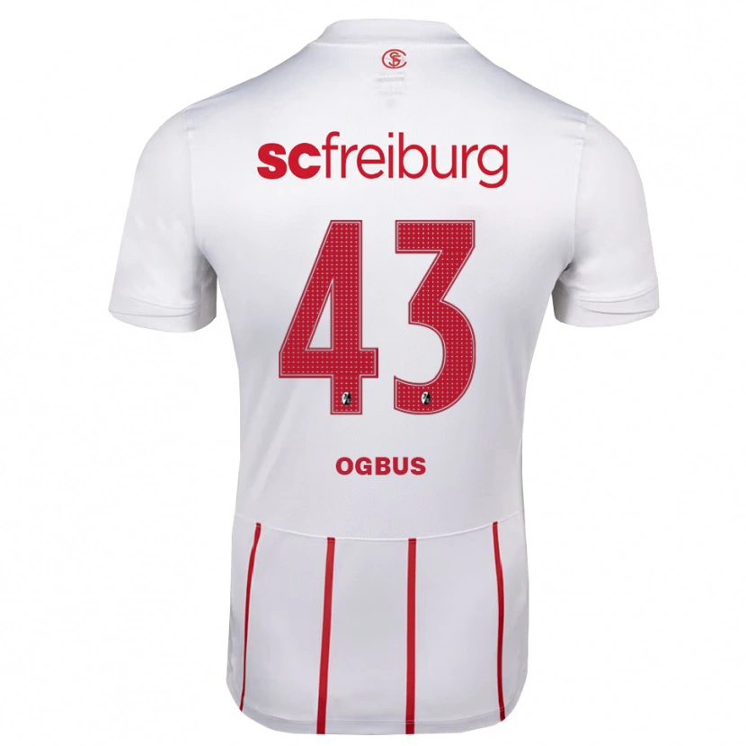 Danxen Barn Bruno Ogbus #43 Vit Röd Gul Bortatröja Matchtröjor 2026/27 Tröjor T-Tröja