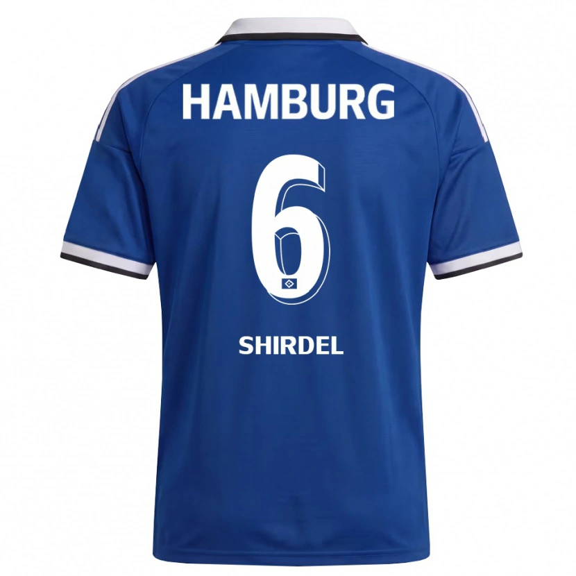 Danxen Barn Gabriel Shirdel #6 Vit Blå Bortatröja Matchtröjor 2026/27 Tröjor T-Tröja