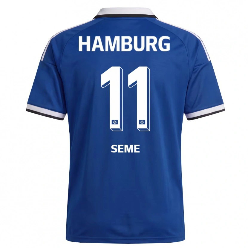 Danxen Barn Anna-Katharina Seme #11 Vit Blå Bortatröja Matchtröjor 2026/27 Tröjor T-Tröja