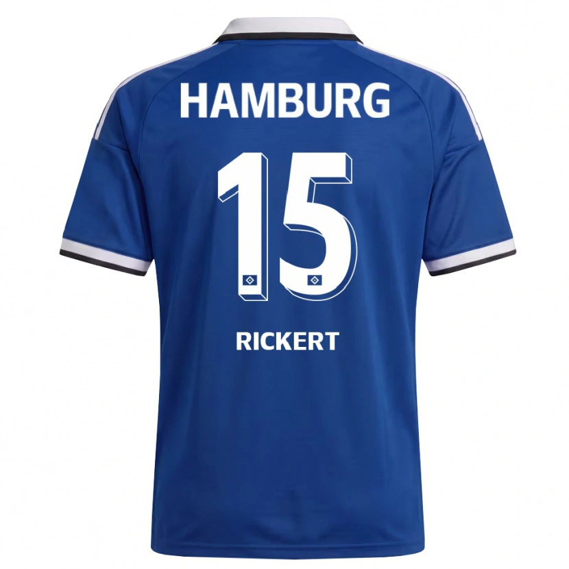 Danxen Barn Manja Rickert #15 Vit Blå Bortatröja Matchtröjor 2026/27 Tröjor T-Tröja