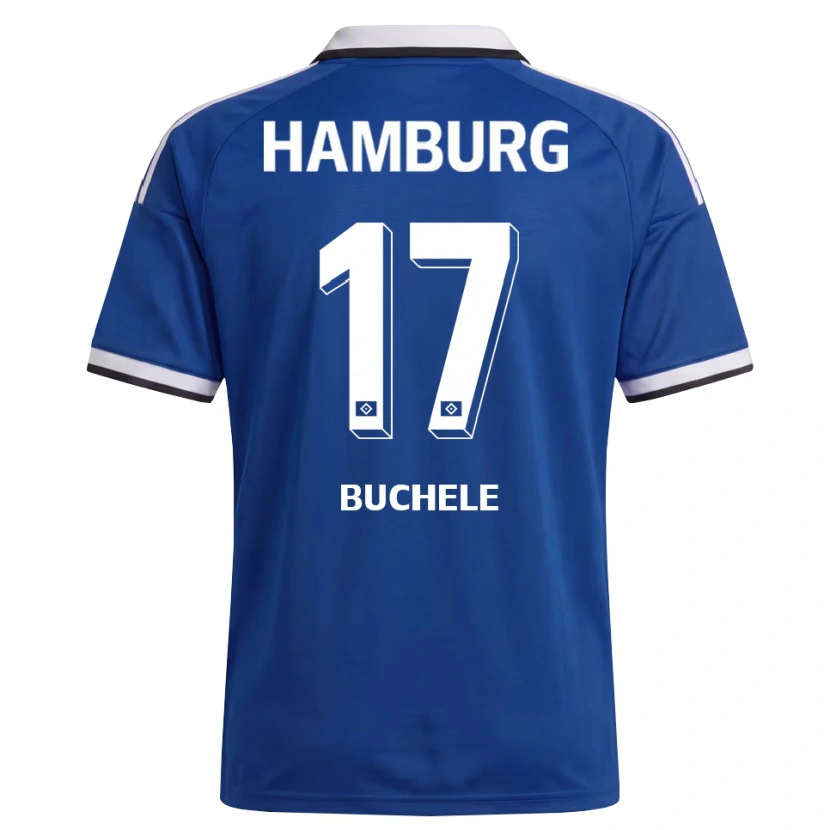 Danxen Barn Mia Büchele #17 Vit Blå Bortatröja Matchtröjor 2026/27 Tröjor T-Tröja