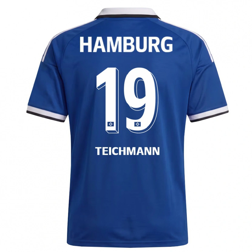 Danxen Barn Mats Teichmann #19 Vit Blå Bortatröja Matchtröjor 2026/27 Tröjor T-Tröja