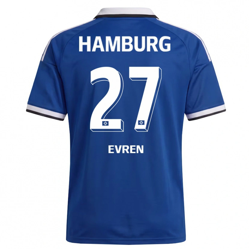 Danxen Barn Batuhan Evren #27 Vit Blå Bortatröja Matchtröjor 2026/27 Tröjor T-Tröja