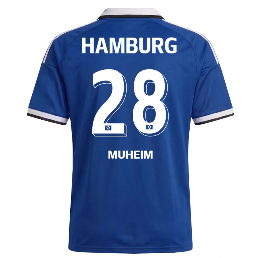 Danxen Barn Miro Muheim #28 Vit Blå Bortatröja Matchtröjor 2026/27 Tröjor T-Tröja