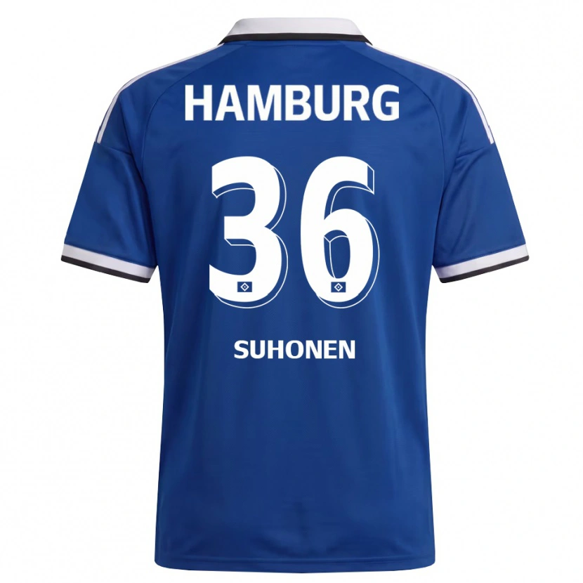 Danxen Barn Anssi Suhonen #36 Vit Blå Bortatröja Matchtröjor 2026/27 Tröjor T-Tröja
