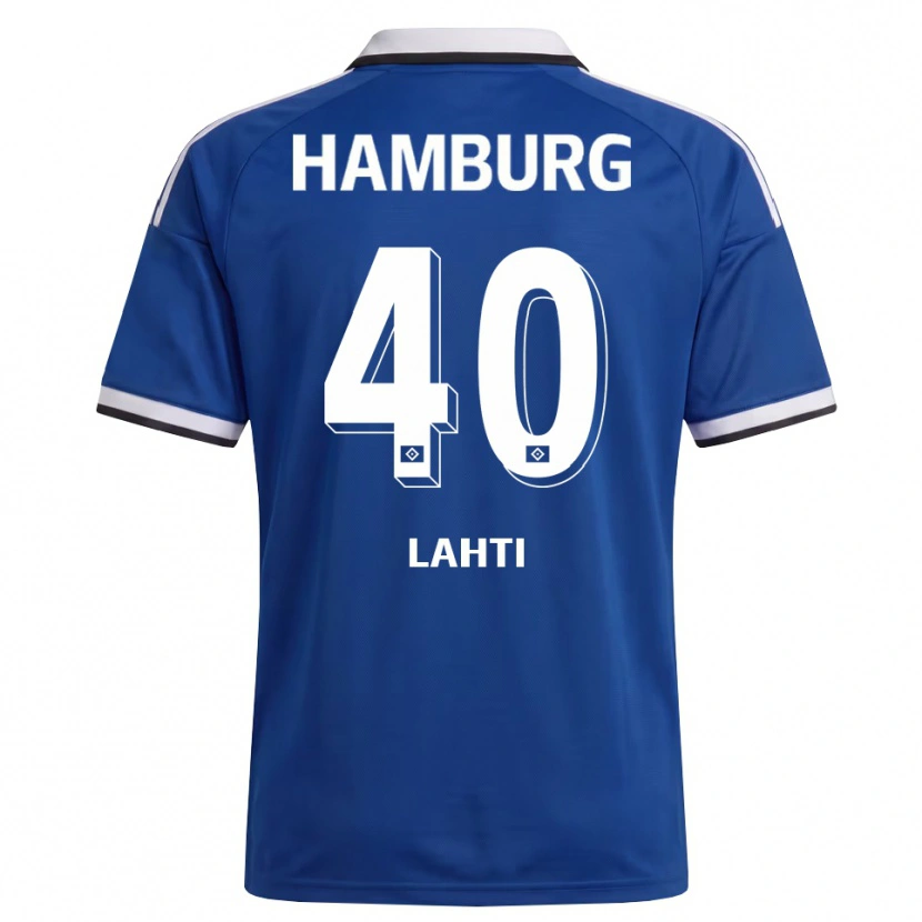 Danxen Barn Elias Lahti #40 Vit Blå Bortatröja Matchtröjor 2026/27 Tröjor T-Tröja