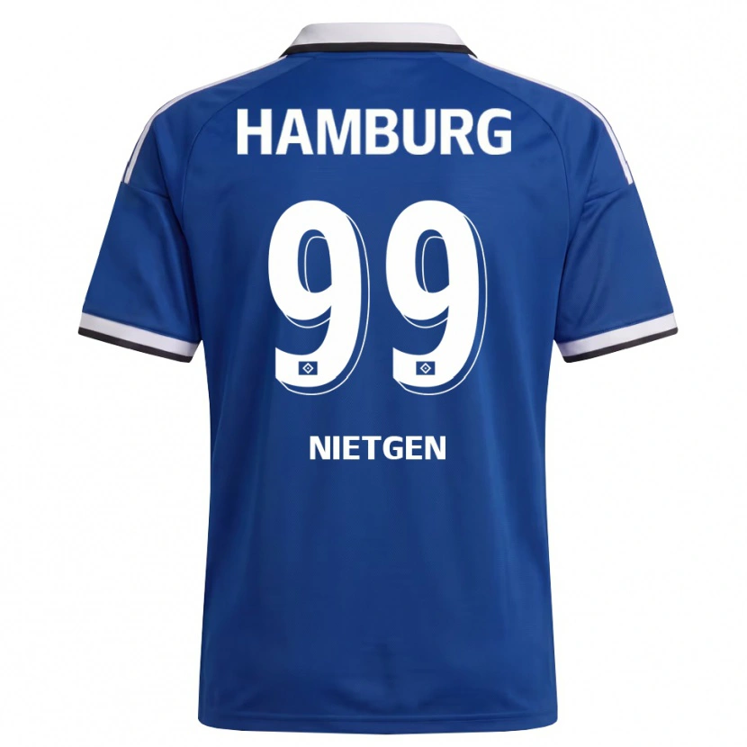 Danxen Barn Marvin Nietgen #99 Vit Blå Bortatröja Matchtröjor 2026/27 Tröjor T-Tröja