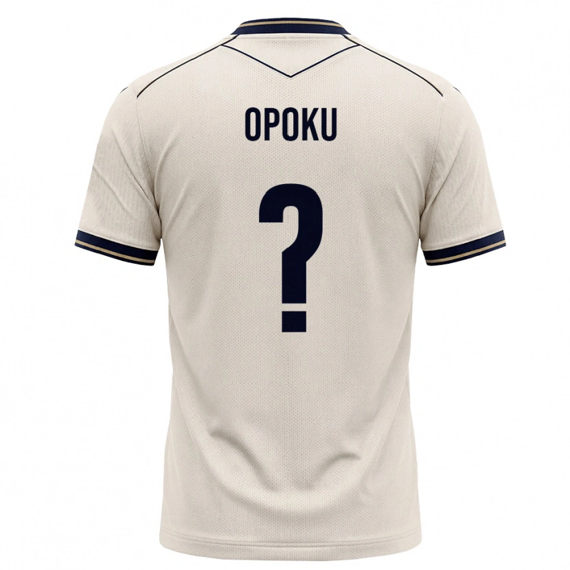 Danxen Barn Daniel Opoku #0 Off-White Bläckblå Bortatröja Matchtröjor 2026/27 Tröjor T-Tröja