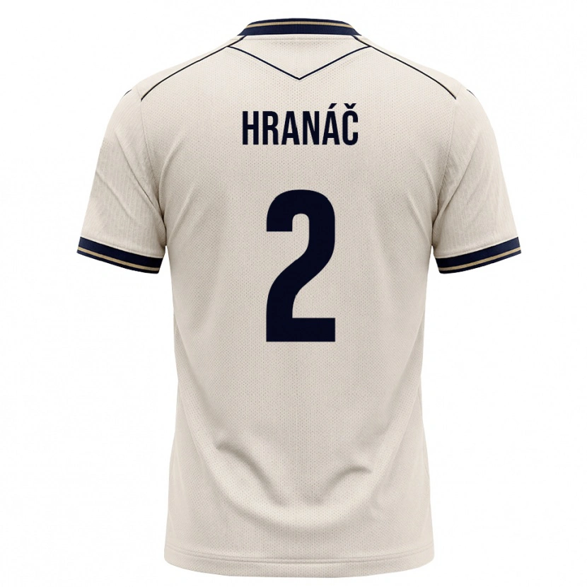 Danxen Barn Robin Hranac #2 Off-White Bläckblå Bortatröja Matchtröjor 2026/27 Tröjor T-Tröja