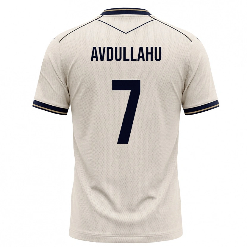 Danxen Barn Leon Avdullahu #7 Off-White Bläckblå Bortatröja Matchtröjor 2026/27 Tröjor T-Tröja