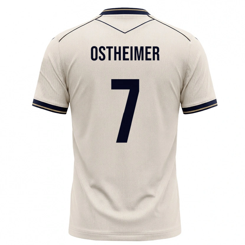 Danxen Barn Nevio Ostheimer #7 Off-White Bläckblå Bortatröja Matchtröjor 2026/27 Tröjor T-Tröja