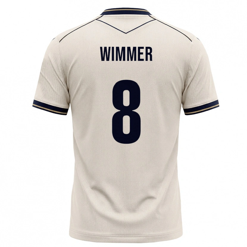 Danxen Barn Patrick Wimmer #8 Off-White Bläckblå Bortatröja Matchtröjor 2026/27 Tröjor T-Tröja