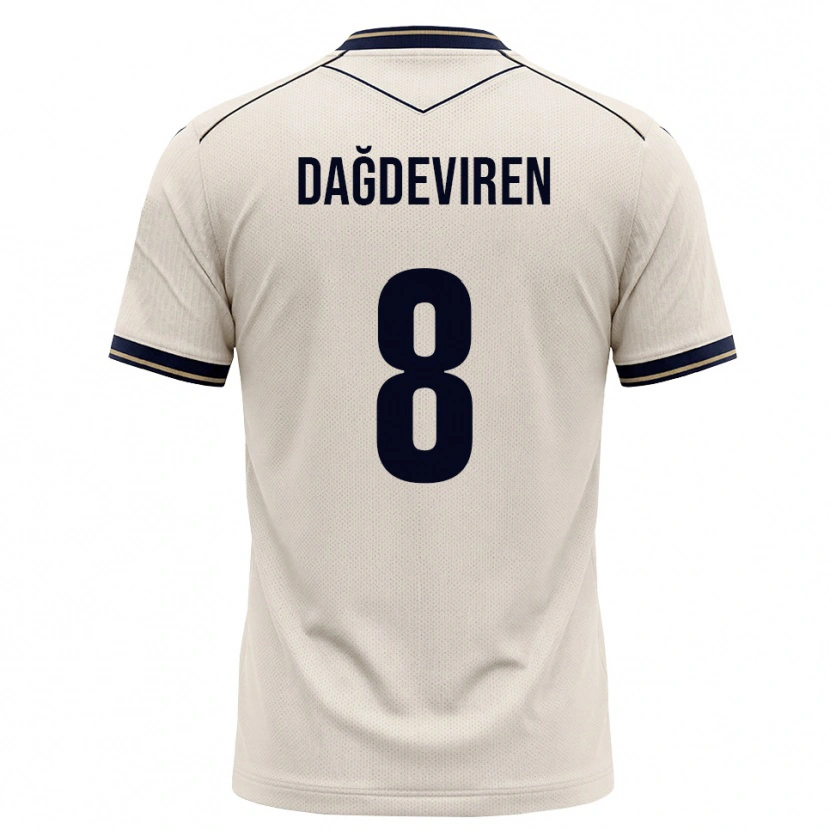 Danxen Barn Diren Dağdeviren #8 Off-White Bläckblå Bortatröja Matchtröjor 2026/27 Tröjor T-Tröja