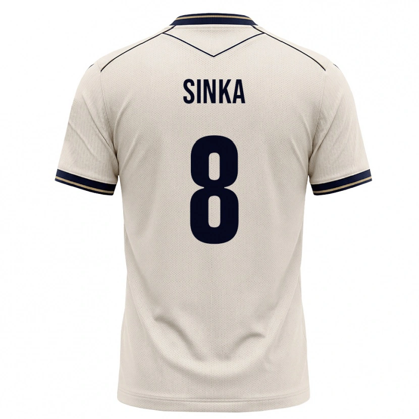 Danxen Barn Napsugár Sinka #8 Off-White Bläckblå Bortatröja Matchtröjor 2026/27 Tröjor T-Tröja