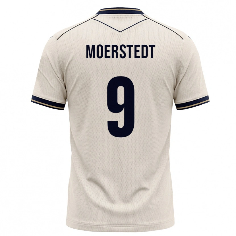 Danxen Barn Max Moerstedt #9 Off-White Bläckblå Bortatröja Matchtröjor 2026/27 Tröjor T-Tröja