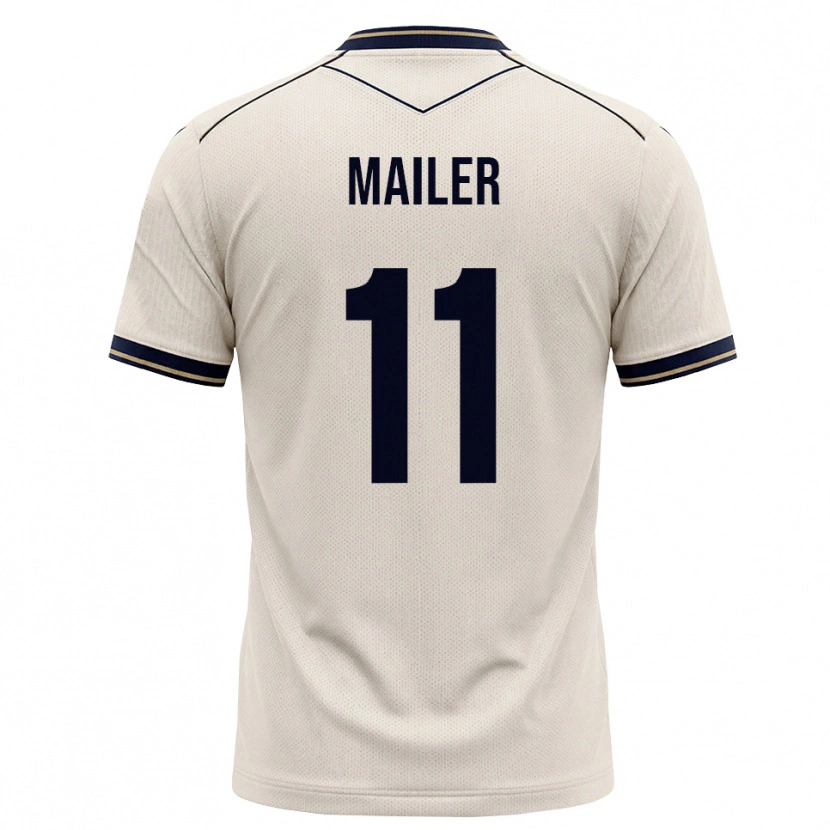 Danxen Barn Emanuele Mailer #11 Off-White Bläckblå Bortatröja Matchtröjor 2026/27 Tröjor T-Tröja