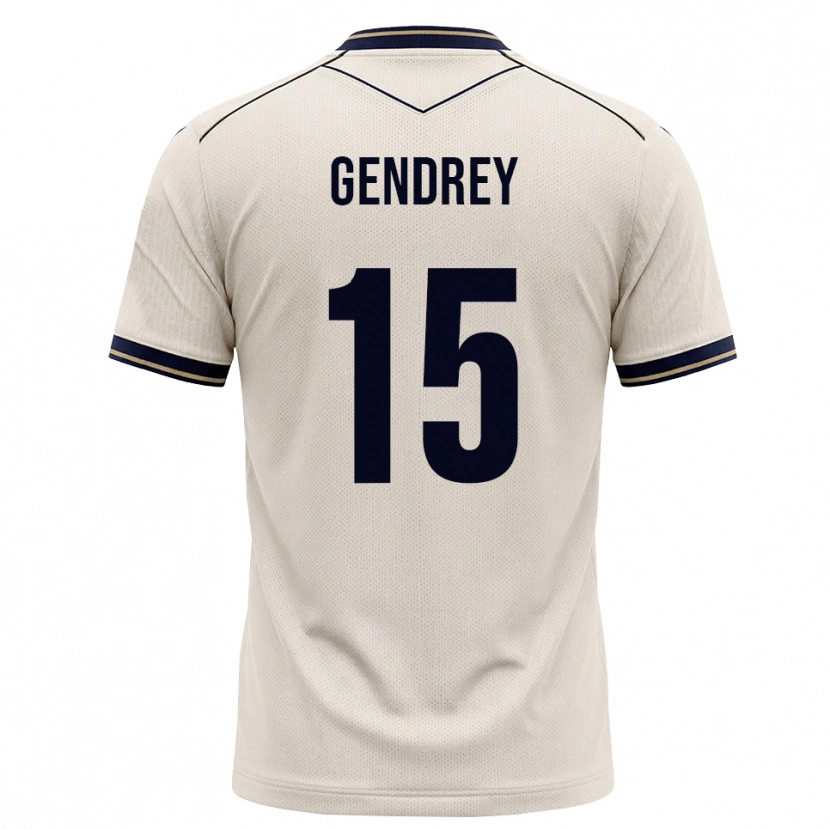 Danxen Barn Valentin Gendrey #15 Off-White Bläckblå Bortatröja Matchtröjor 2026/27 Tröjor T-Tröja