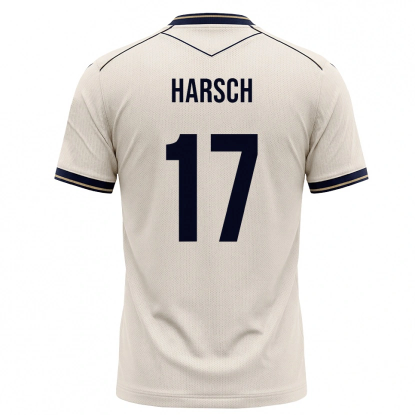 Danxen Barn Franziska Harsch #17 Off-White Bläckblå Bortatröja Matchtröjor 2026/27 Tröjor T-Tröja