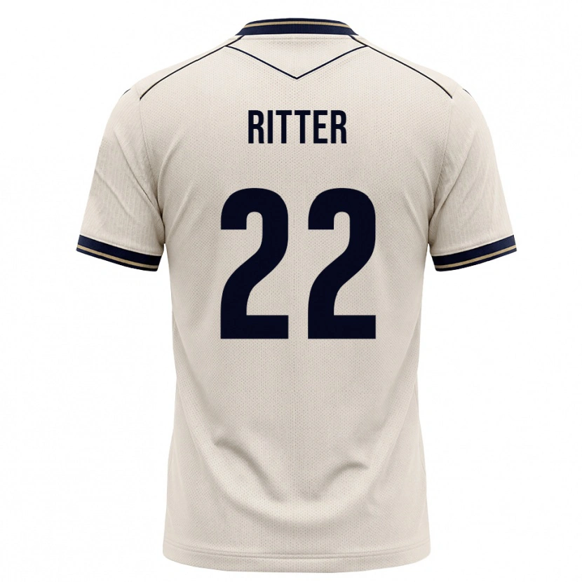 Danxen Barn Sara Ritter #22 Off-White Bläckblå Bortatröja Matchtröjor 2026/27 Tröjor T-Tröja