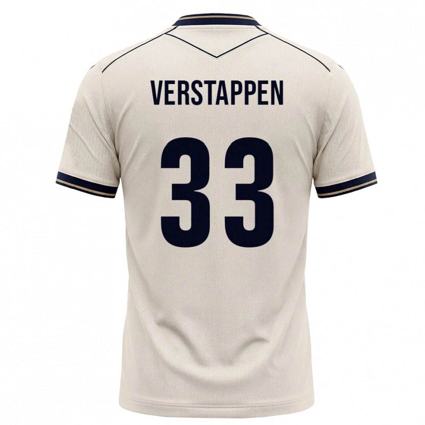 Danxen Barn Eric Verstappen #33 Off-White Bläckblå Bortatröja Matchtröjor 2026/27 Tröjor T-Tröja