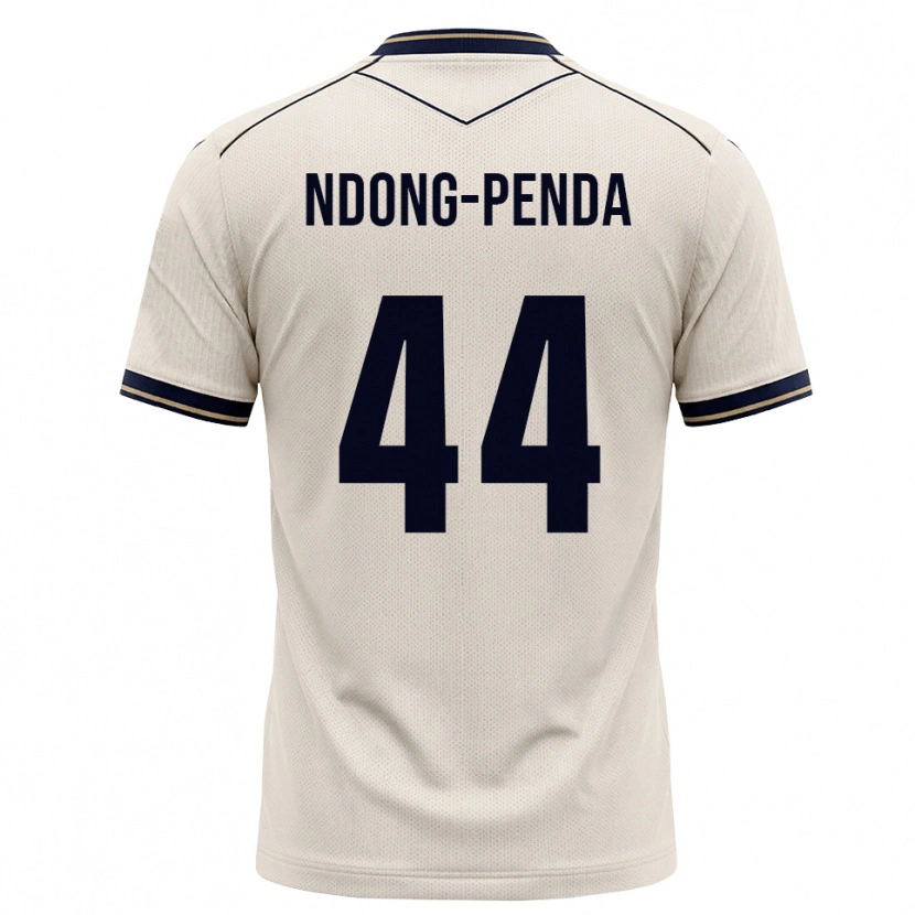 Danxen Barn Maxime Ndong-Penda #44 Off-White Bläckblå Bortatröja Matchtröjor 2026/27 Tröjor T-Tröja