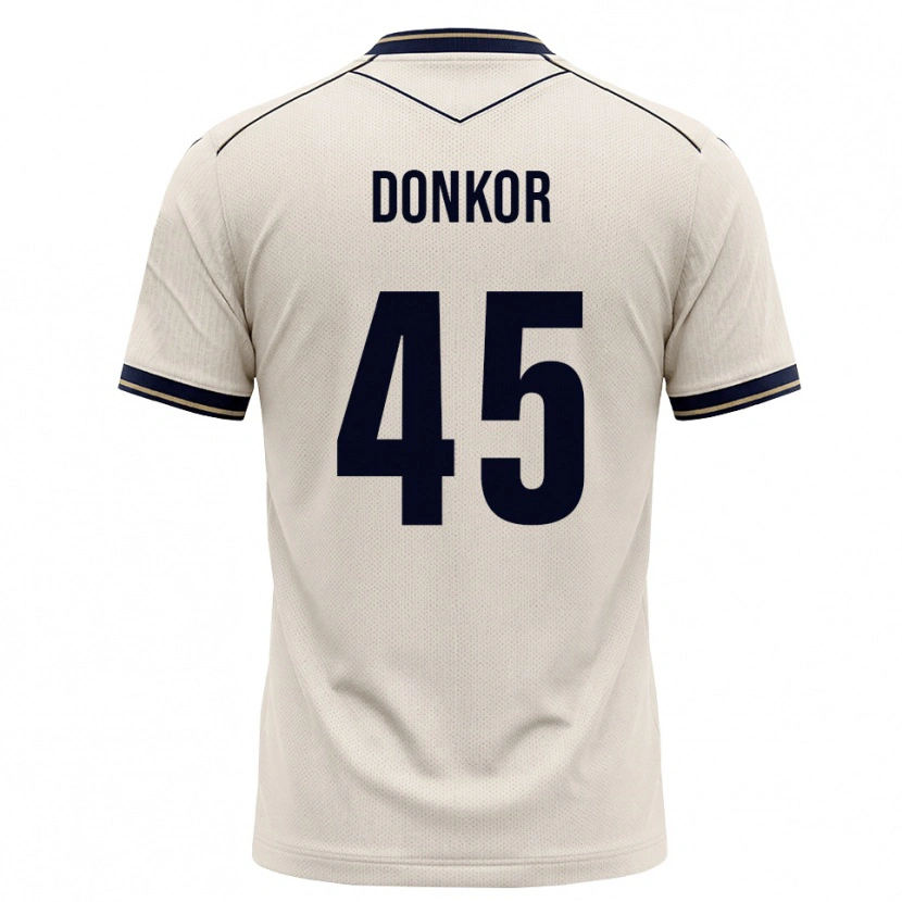 Danxen Barn Denis Donkor #45 Off-White Bläckblå Bortatröja Matchtröjor 2026/27 Tröjor T-Tröja